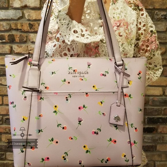 Kate spade Cameron Pocket Tote LARGE ditsy FLORAL - Picture 4 of 8